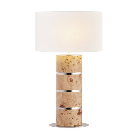 ELK SIGNATURE Cahill 28'' High 1-Light Table Lamp, Natural Burl H0809-11133